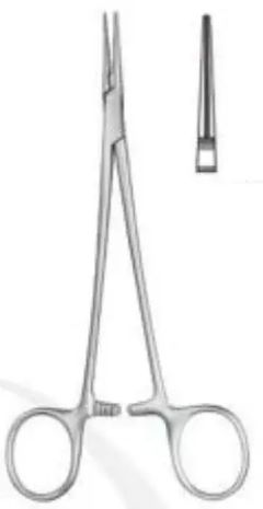 Затискач кровозупинний ДеБейкі-Москіт, прямий, 160 мм RAJ IMPEX 12-051